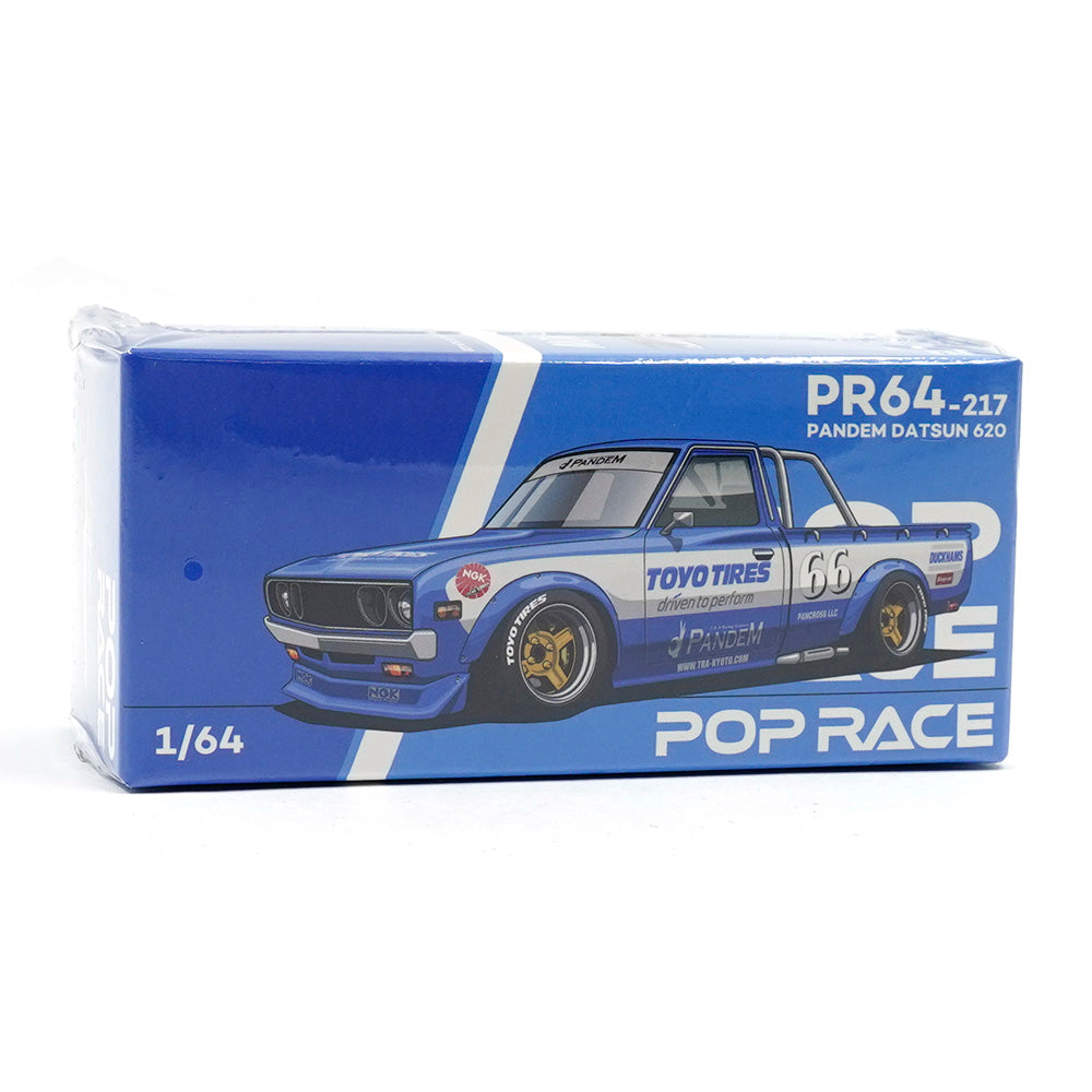 POPRACE 1:64 PANDEM DATSUN 620 BLUE PR640217