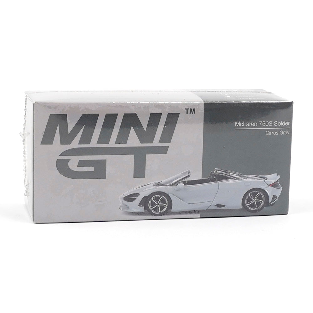 MINI GT 1:64 McLaren 750S Spider Cirrus Grey MGT00973