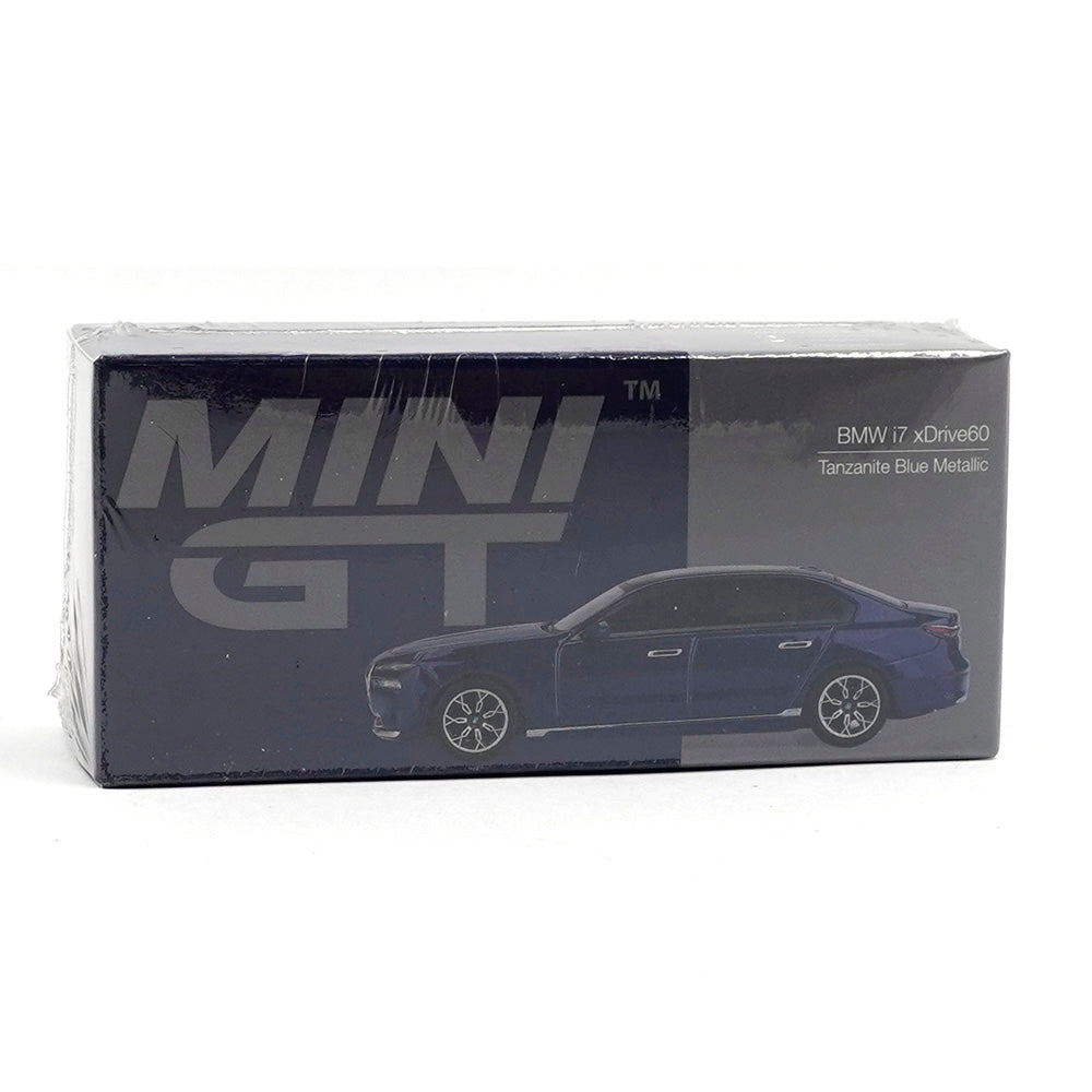 MINIGT 1:64 BMW i7 xDrive60 Tanzanite Blue Metallic MGT01111