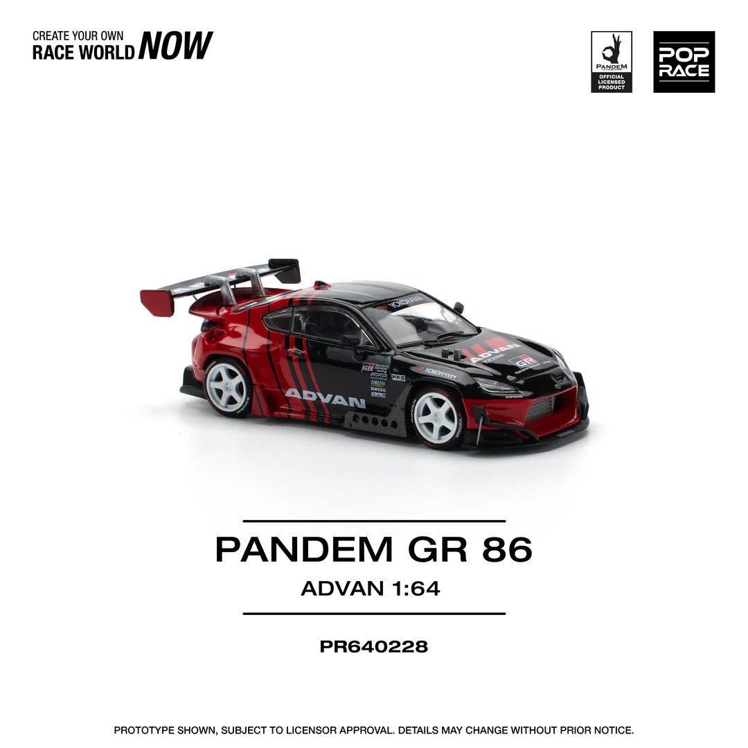 POPRACE 1:64 Pandem GR86 - Advan PR640228