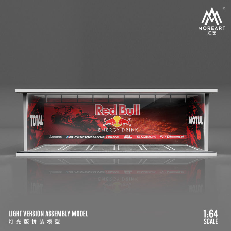 Garage with Red Bull Lights 1:64