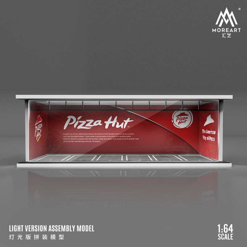 Pizza hut with light