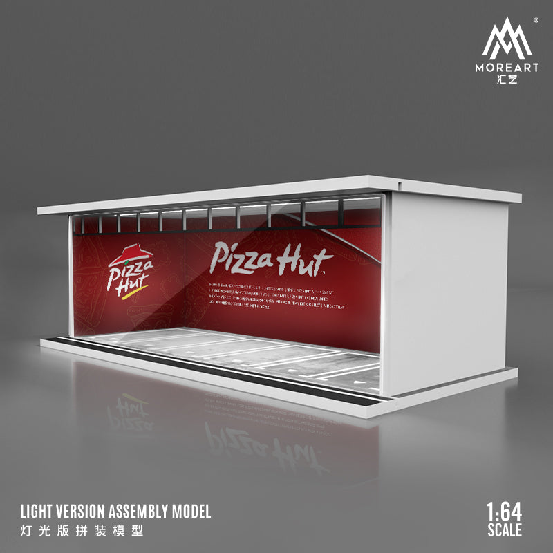 Pizza hut with light