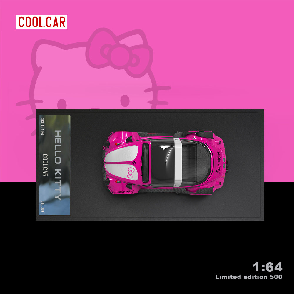 Cool Car 1:64 Volkswagen Beetle- Hello Kitty