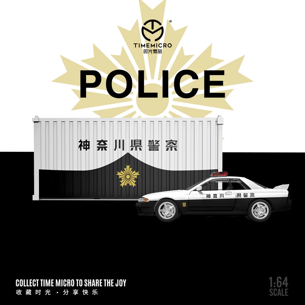 TimeMicro 1:64 Nissan GTR R32 Police Set