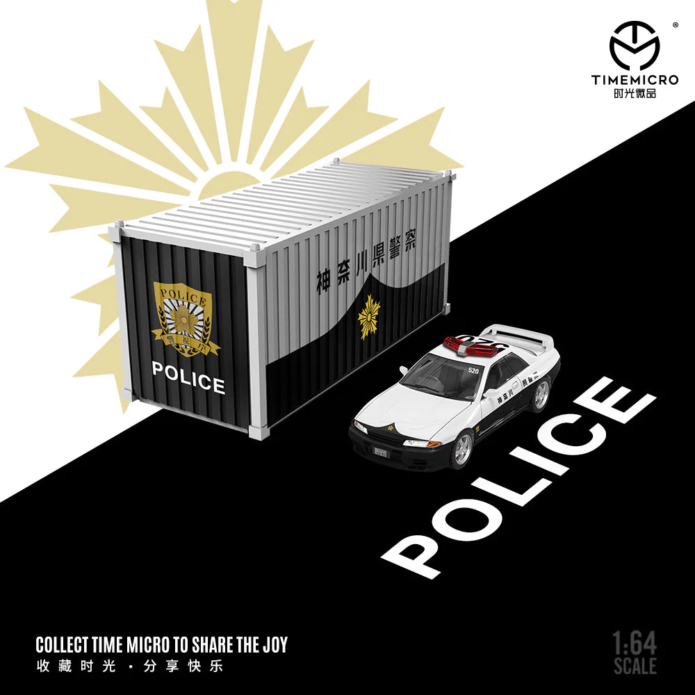TimeMicro 1:64 Nissan GTR R32 Police Set