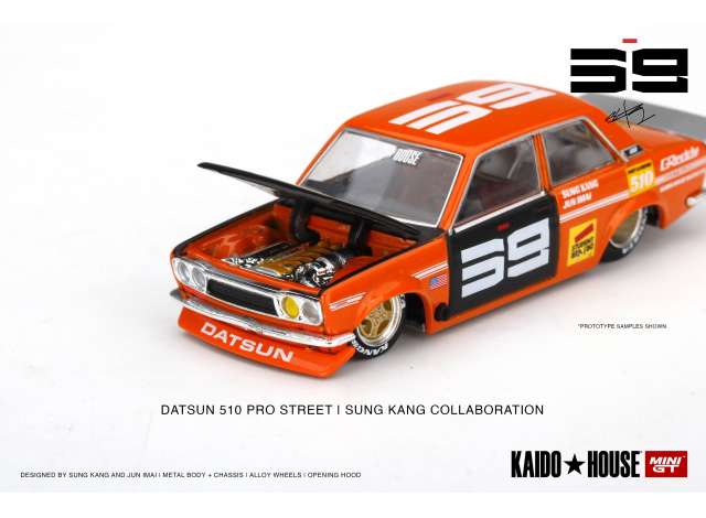 1/64 Kaido House Datsun 510 Pro Street SK510, orange/black.