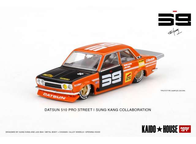 1/64 Kaido House Datsun 510 Pro Street SK510, orange/black.