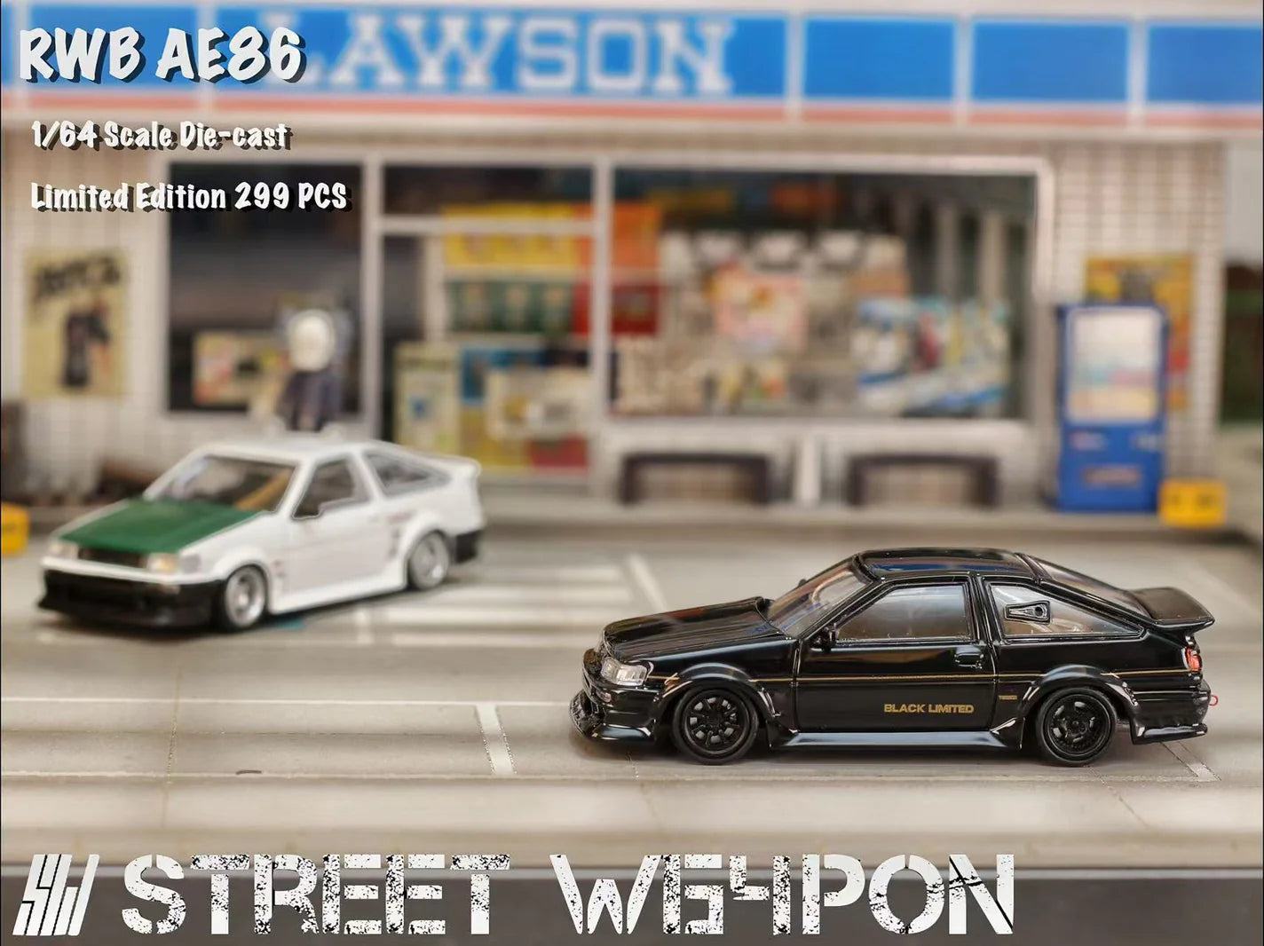Toyota RWB AE86 (Black) - Street Warrior - 1:64