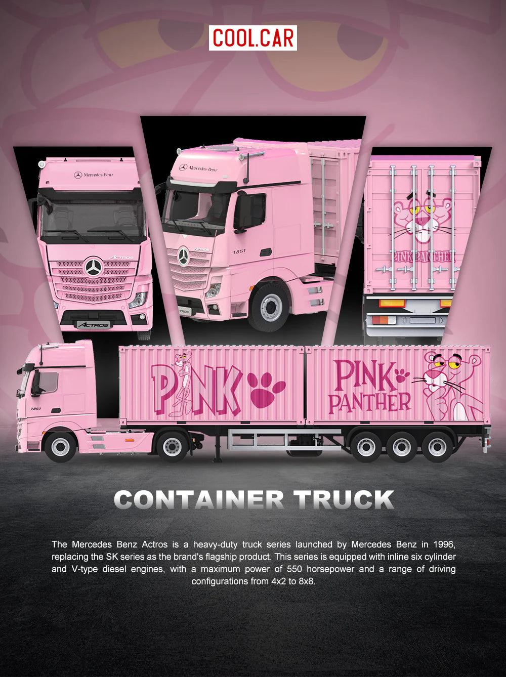 1:64 Mercedes Actors Pink Panther Livery