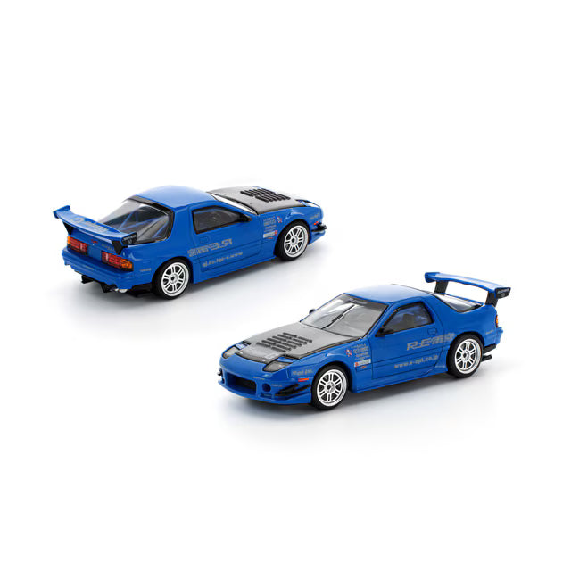 1/64 MAZDA RX-7 (FC3S) RE-AMEMIYA - RE-AMEMIYA BLUE 1/64 Mazda RX-7 A (FC3S) REmemiya - RE Amemiya Blue