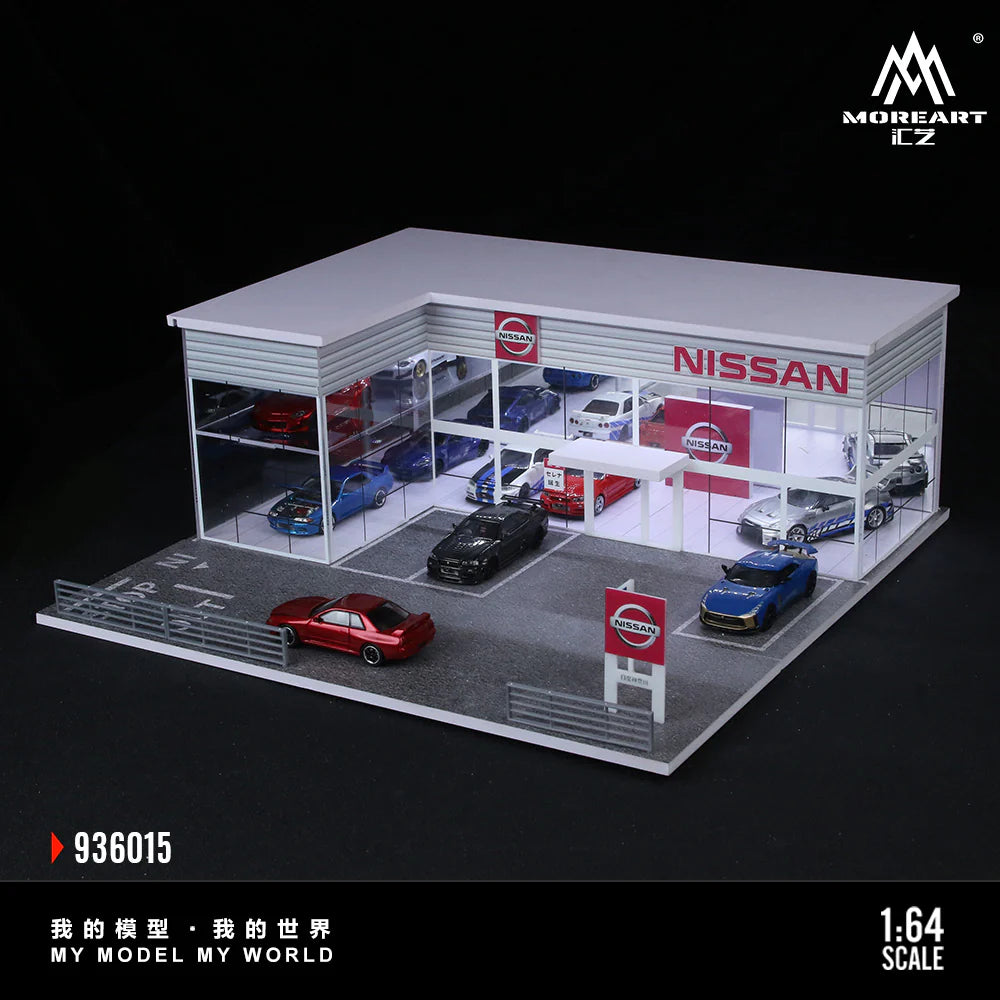 MoreArt 1:64 TWO-LAYER ASSEMBLY SHOWROOM NISSAN SHOP MO936015