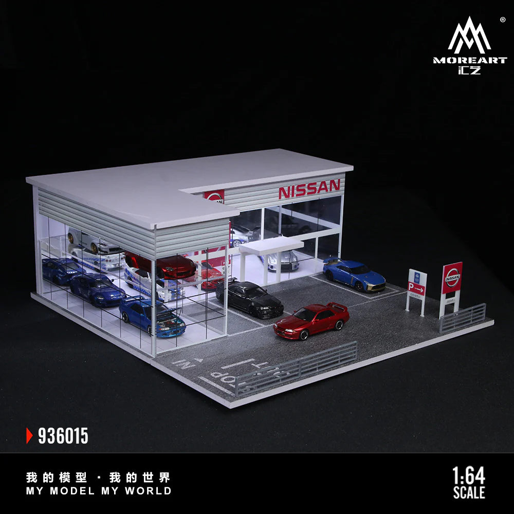 MoreArt 1:64 TWO-LAYER ASSEMBLY SHOWROOM NISSAN SHOP MO936015