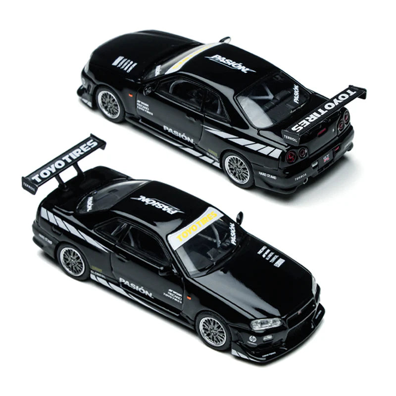 TimeMicro 1:64 Nissan Skyline GTR R34 Black