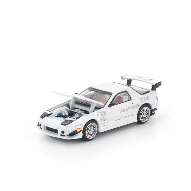 1/64 MAZDA RX7 FC3S RE-AMEMIYA WHITE 1/64 Mazda RX-7 (FC3S) RE Amemiya - White -