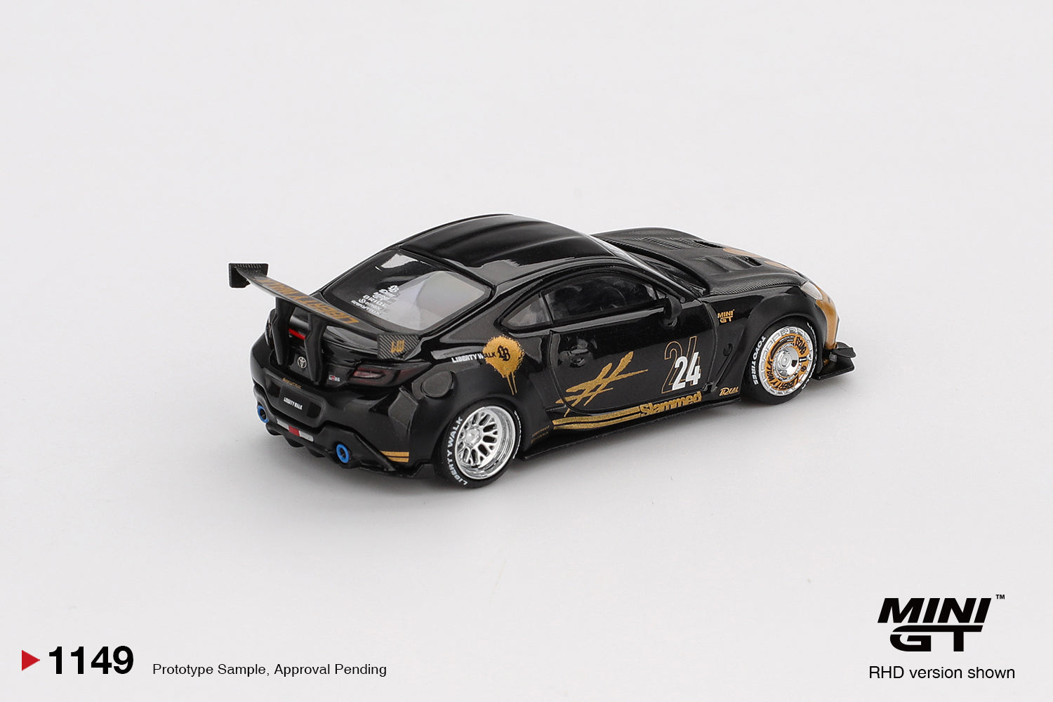 Toyota GR86 LB★Nation Black / Gold