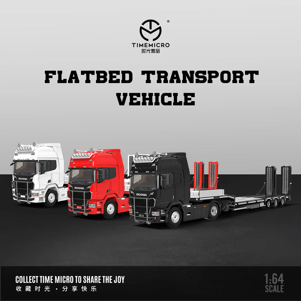 Time Micro 1:64 Scania FLATBED TRANSPORT VEHICLE