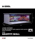 M·COOL 1:64 Simple lighting assembly scene model Graffiti wall MC914907