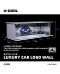 M·COOL 1:64 Simple lighting assembly scene model Luxury car logo wall MC914908