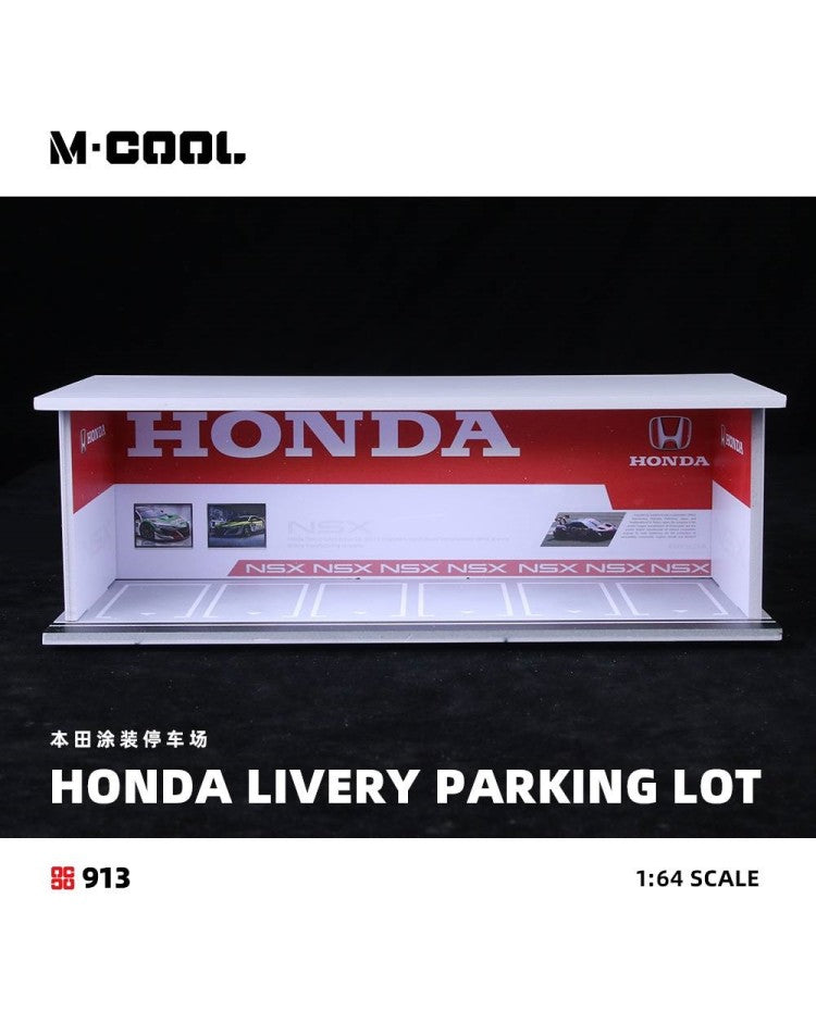 M·COOL 1:64 Simple lightning assembly scene model Honda livery parking lot MC914913