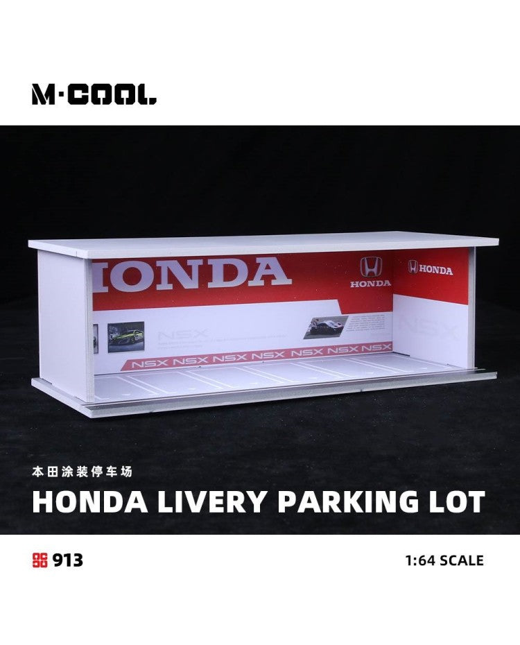 M·COOL 1:64 Simple lightning assembly scene model Honda livery parking lot MC914913