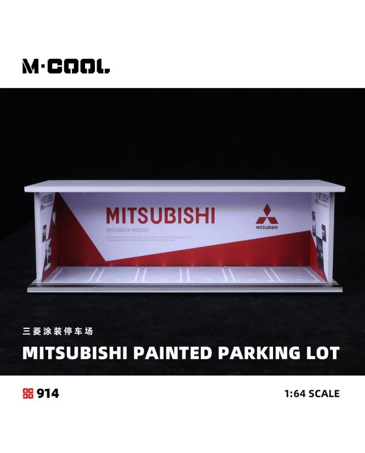 M·COOL 1:64 Simple lightning assembly scene model Mitsubishi painted parking lot MC914914