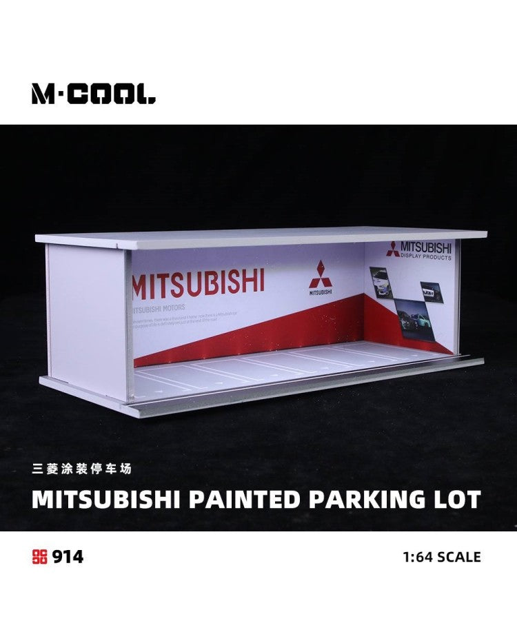 M·COOL 1:64 Simple lightning assembly scene model Mitsubishi painted parking lot MC914914