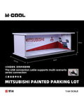M·COOL 1:64 Simple lightning assembly scene model Mitsubishi painted parking lot MC914914