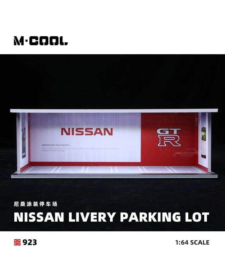 M·COOL 1:64 Simple lightning assembly scene model Nissan livery painting parking lot MC914923