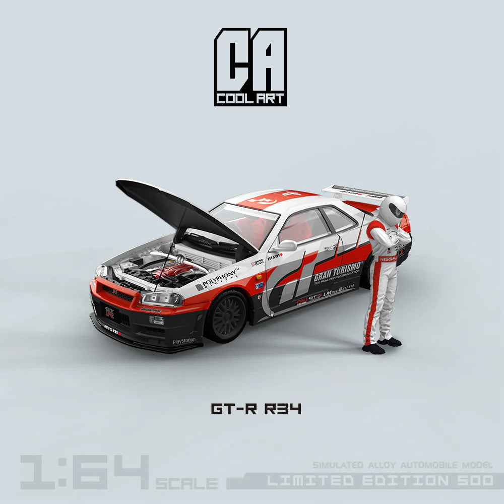 COOL ART 1:64 Nissan Skyline GT-R R34 Gran Turismo 3 Versions