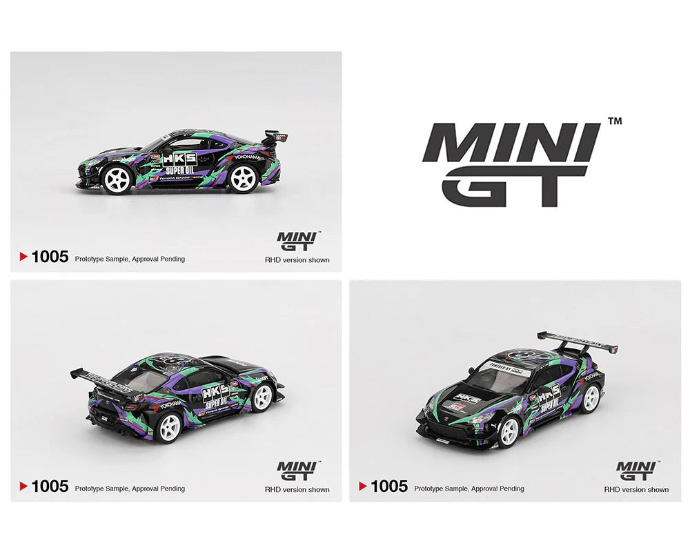 Mini GT 1:64 Toyota GR86 HKS TYPE R 2022 Tokyo Auto Salon – Black MGT01005