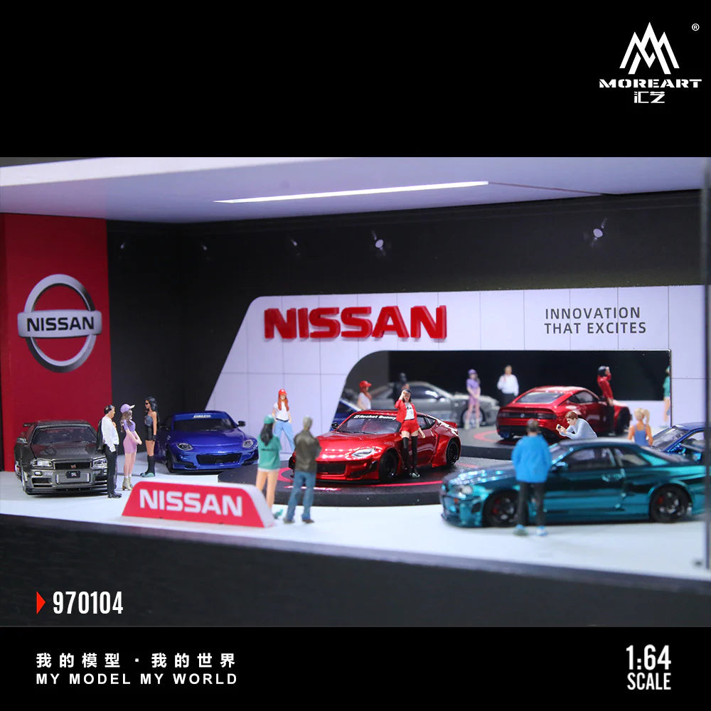 MoreArt 1:64 MINI Nissan rotating exhibition hall MO970104