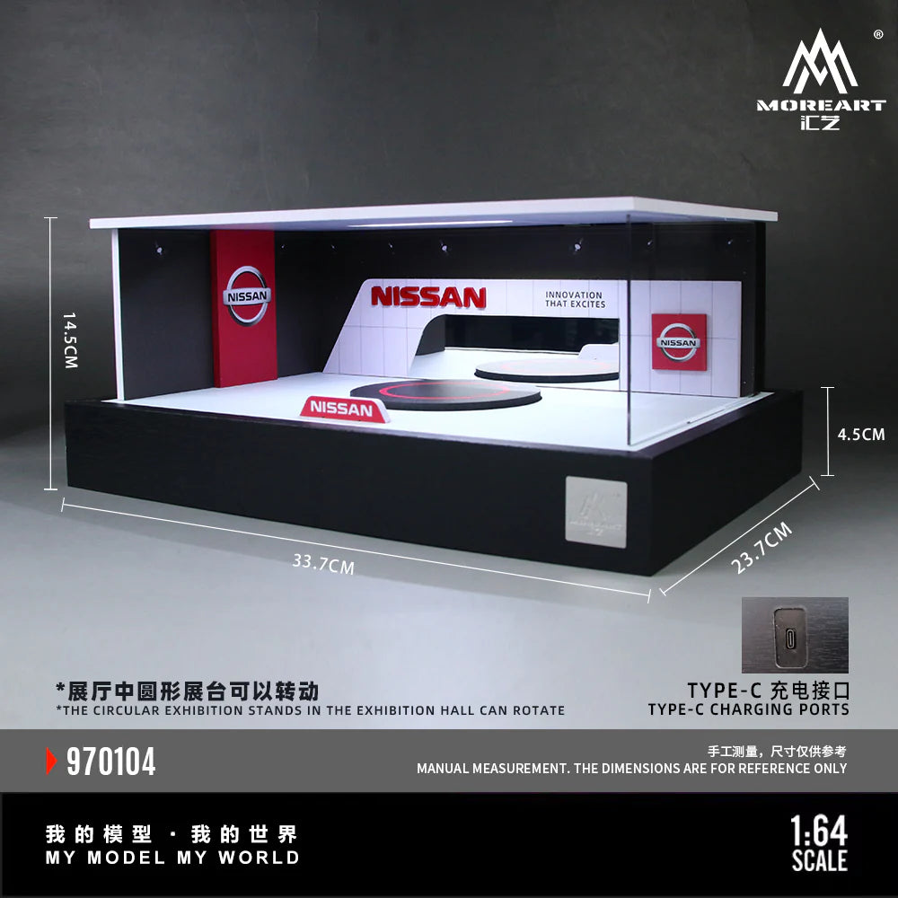 MoreArt 1:64 MINI Nissan rotating exhibition hall MO970104