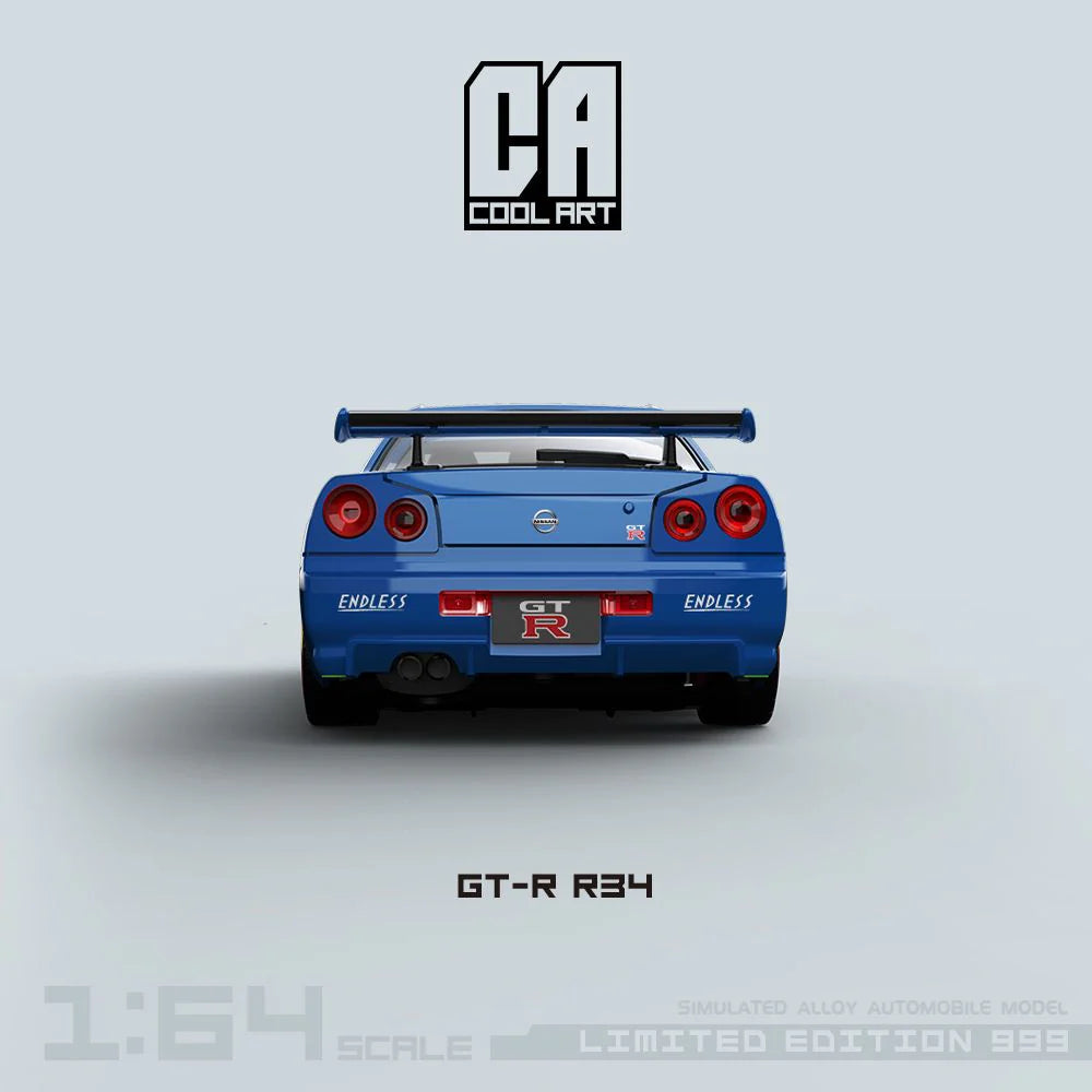 1:64 Nissan Skyline GT-R R34 -Blue