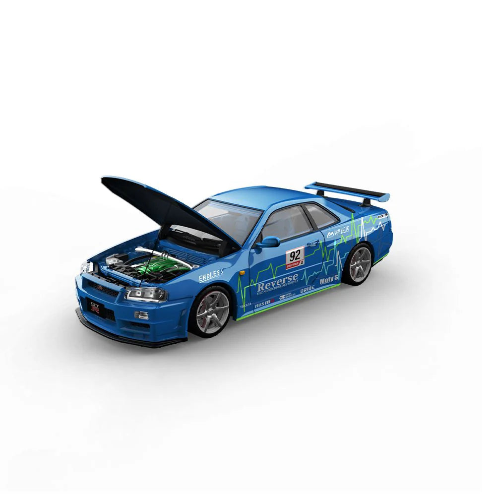 1:64 Nissan Skyline GT-R R34 -Blue