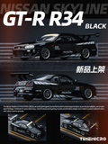 TimeMicro 1:64 Nissan Skyline GTR R34 Black