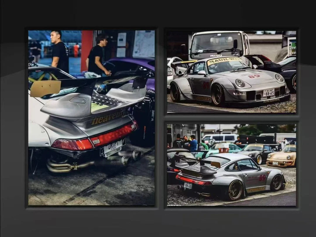 Street Weapon 1:64 Porsche RWB 993 heavenly Double Exhaust Track Livery
