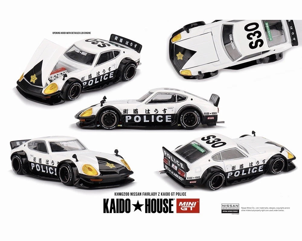 Kaido House x Mini GT Nissan Fairlady Z Kaido GT Police 1/64 #208