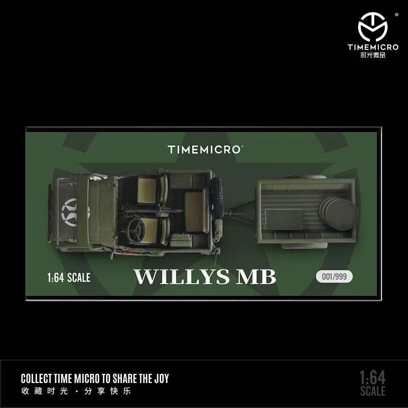 TimeMicro MoreArt 1:64 Willys MB Diecast Model Car